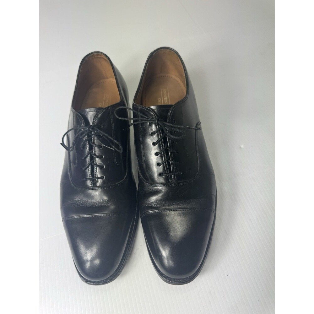 Johnston & Murphy Optima Men’s Black Leather Cap Toe Oxford Dress Shoes Size 12